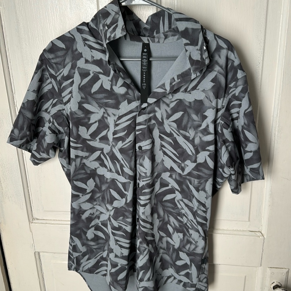 Lululemon button down.